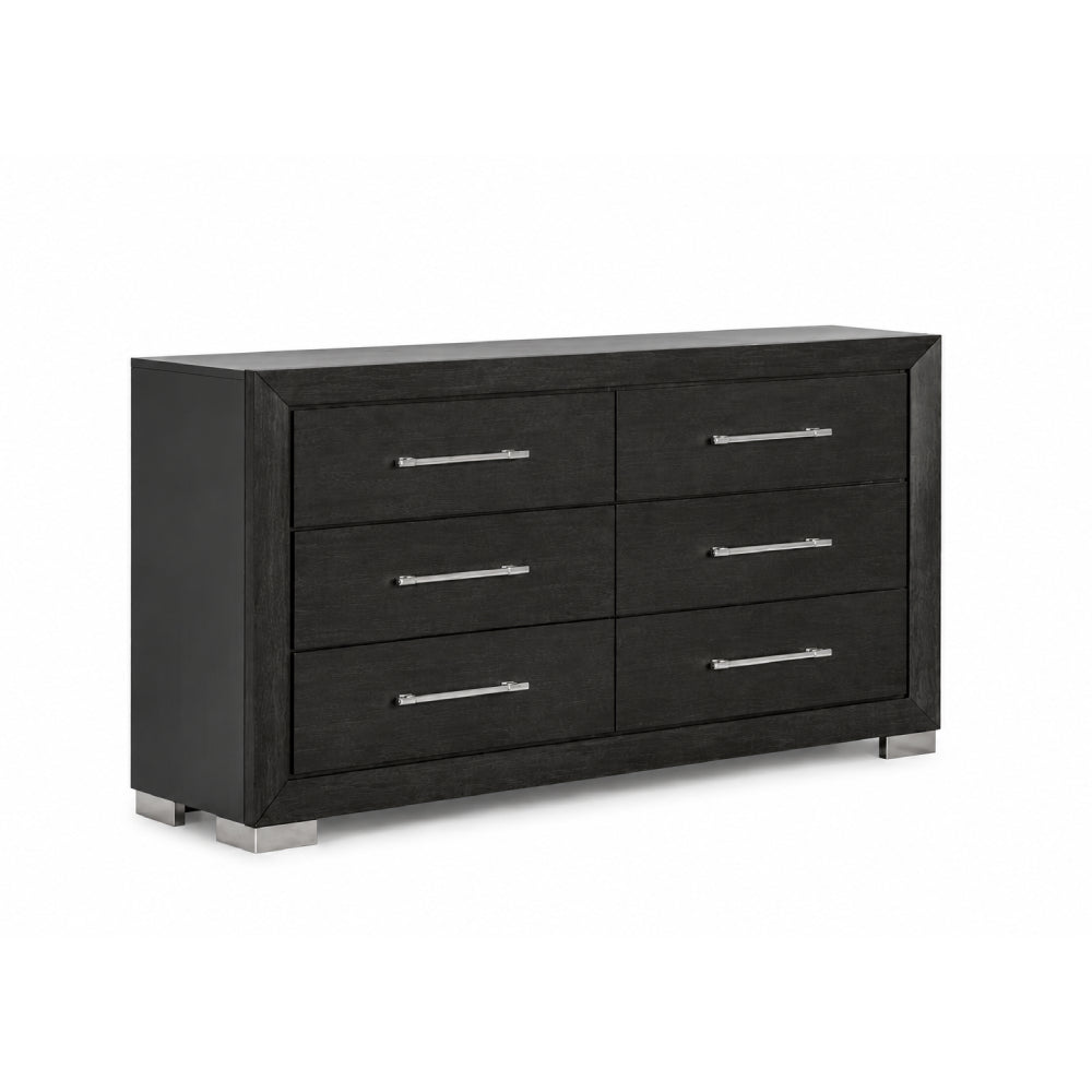 Ashbourne Queen Size (4-Piece) Bedroom Set by Furniture of America - Black