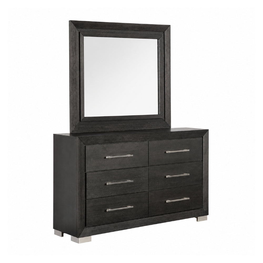 Ashbourne Queen Size (4-Piece) Bedroom Set by Furniture of America - Black