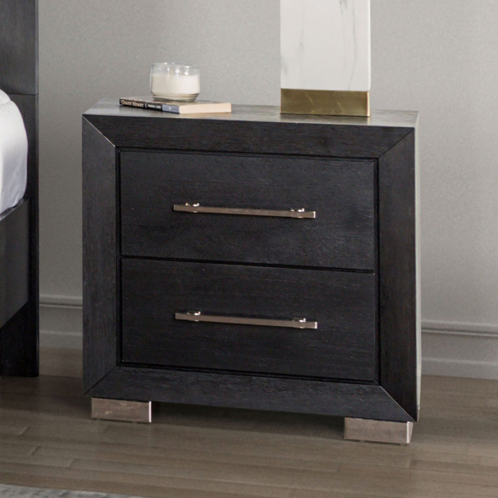 Ashbourne Queen Size (4-Piece) Bedroom Set by Furniture of America - Black