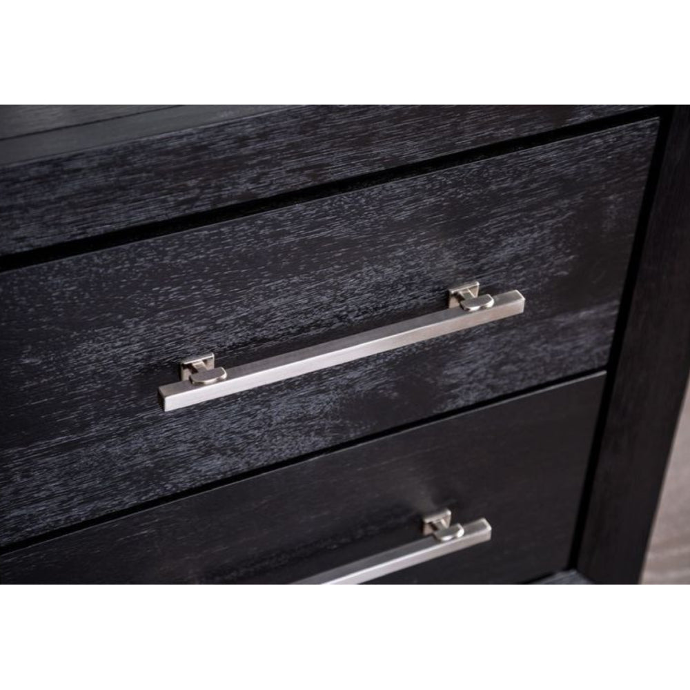 Ashbourne Queen Size (4-Piece) Bedroom Set by Furniture of America - Black