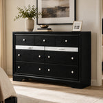 Chrissy Dresser with 9 Drawer by Furniture of America - Black
