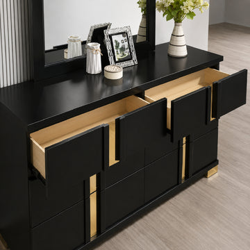 Lille 59" Dresser by Furniture of America - Black
