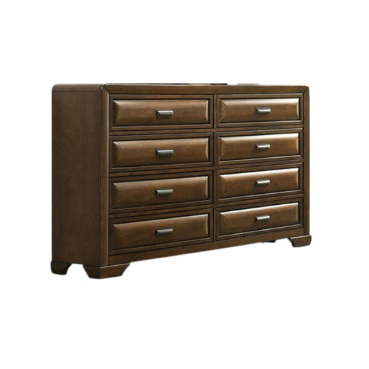 Caerwys 65.5" Dresser with 8 Drawers by Furniture of America - Brown