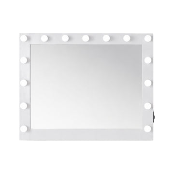 Aphrodite Vanity Mirror with 15-Piece Bulbs by Furniture of America - White