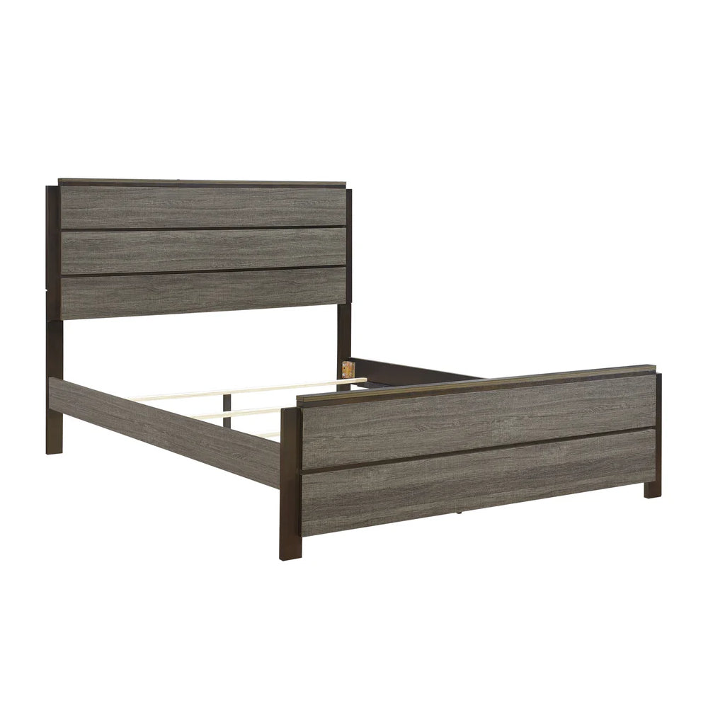 Blake Queen Size (3-Piece) Bedroom Set by Best Home - Gray