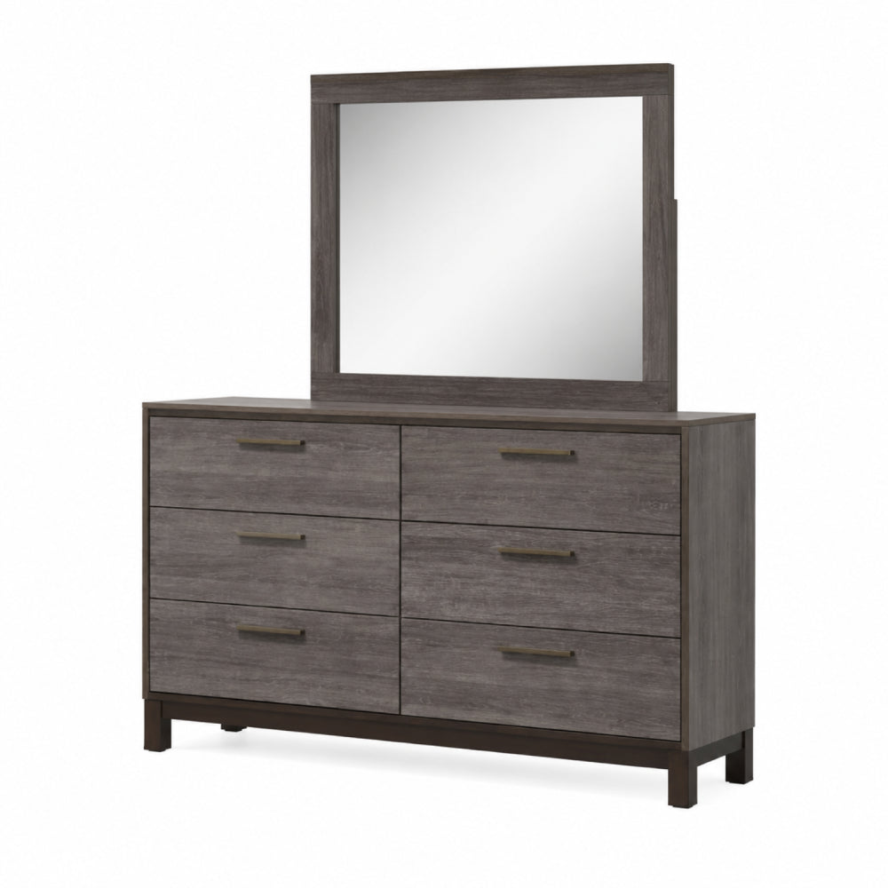 Bundle: Blake (4-Piece) Bedroom Set by Best Home - Brown + COSMO Sydney Queen Adjustable Bed by Best Home + SilverRest Topaz Plush Mattress