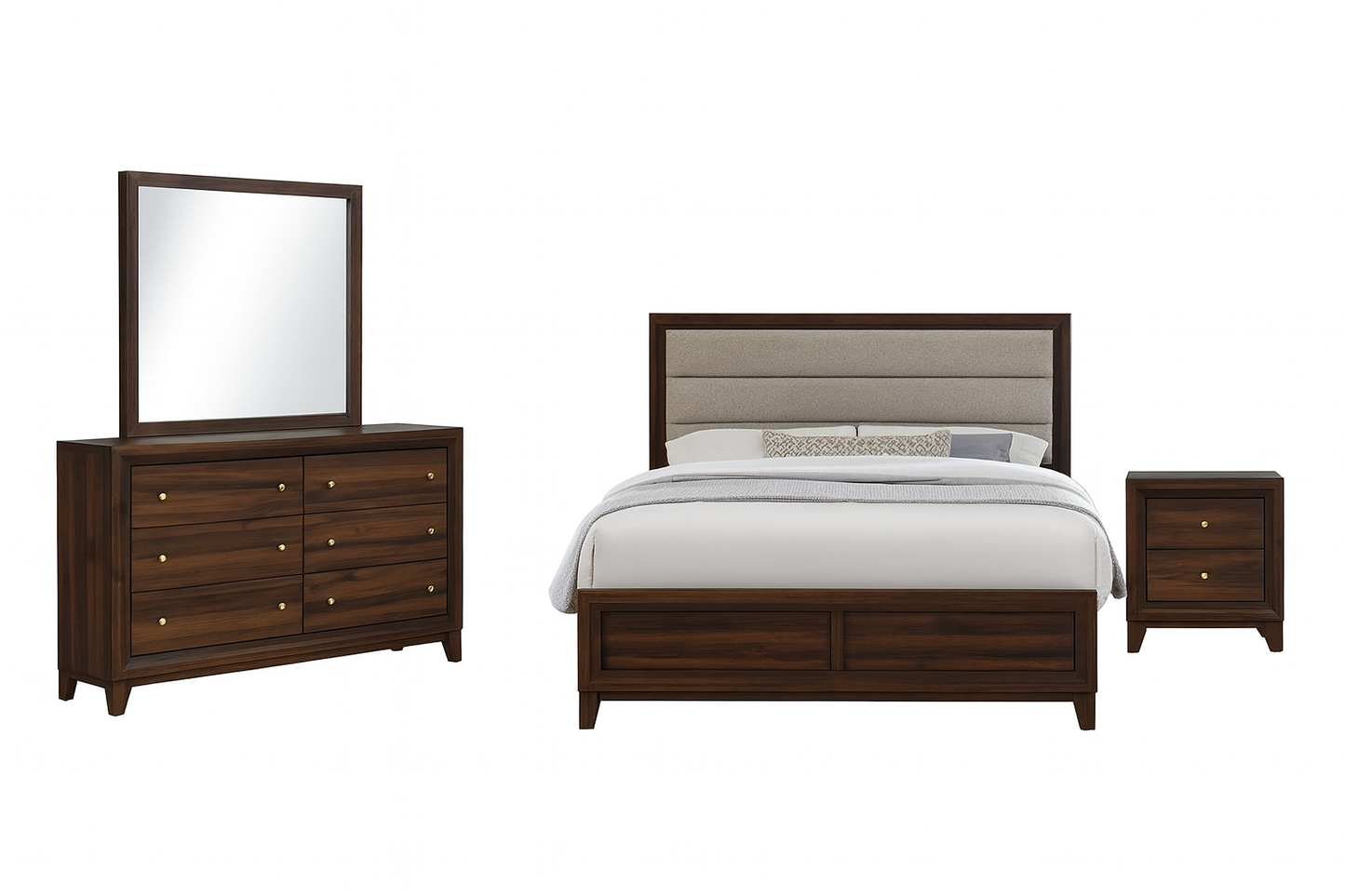 Wind 4PC Queen Bedroom Set