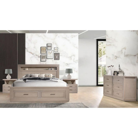 Lithia 4-Piece Bedroom Set by Best Home - Gray