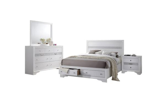 4-Piece Bedroom Set with Queen Bed, Dresser, Mirror and Nightstand by Best Home