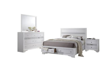 Alfred Queen Size (4-Piece) Bedroom Set by Best Home - White