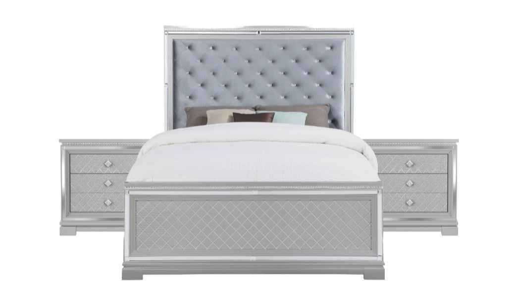 Belleterre Queen Bed with 2 Nightstands