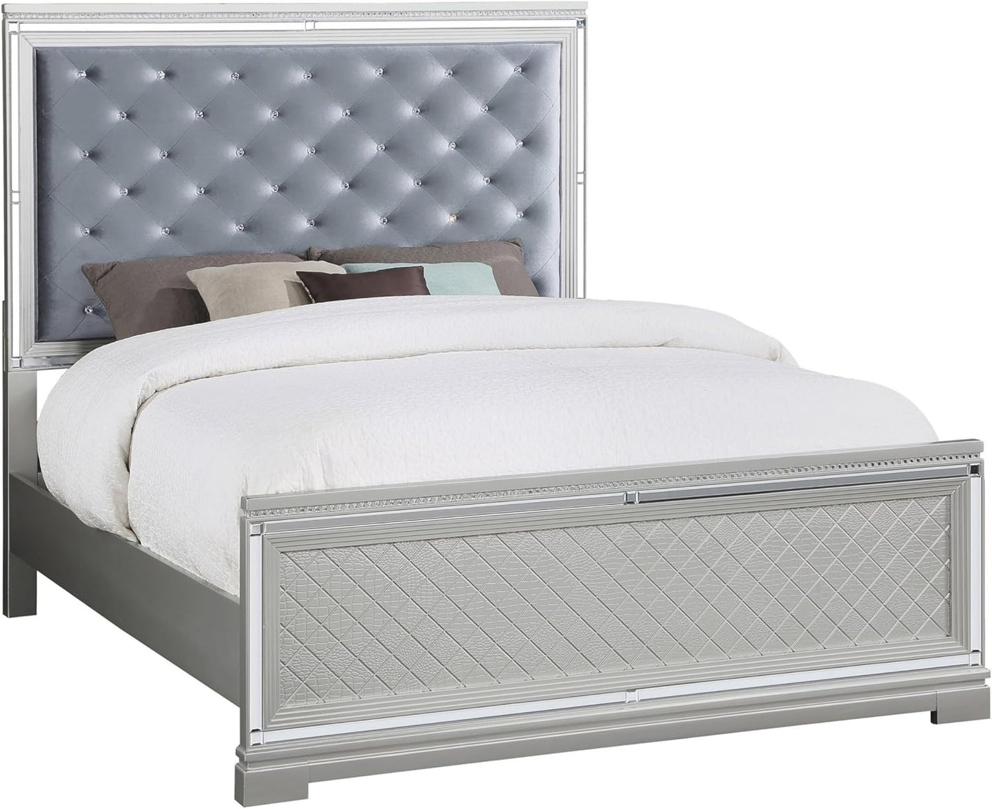 Cama Queen Belleterre con 2 mesitas de noche