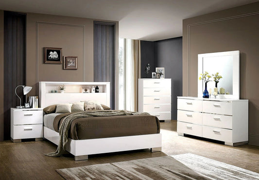 Celine Queen Bed Set with 2 Nightstands