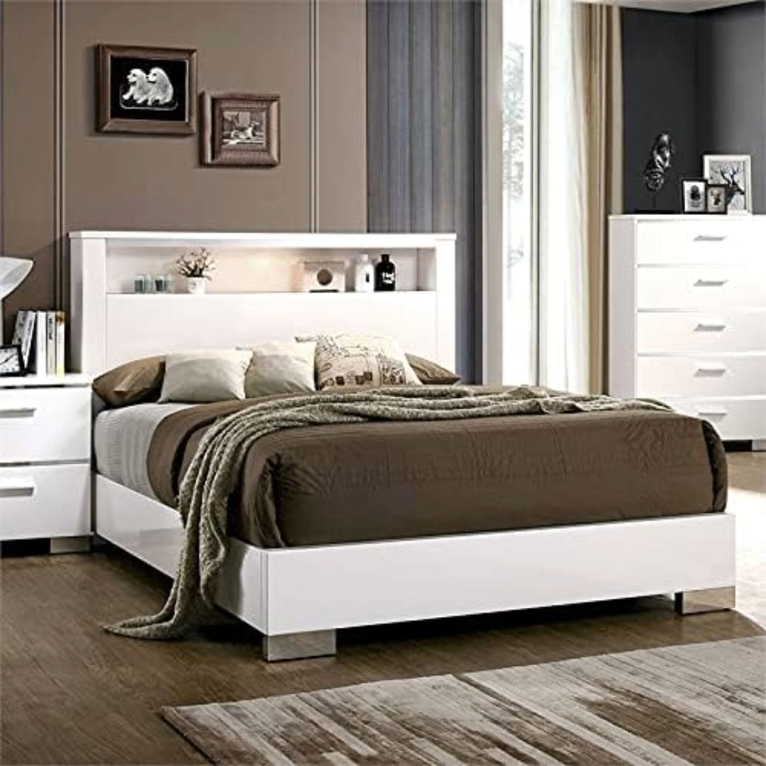 Juego de cama Celine Queen con 2 mesitas de noche