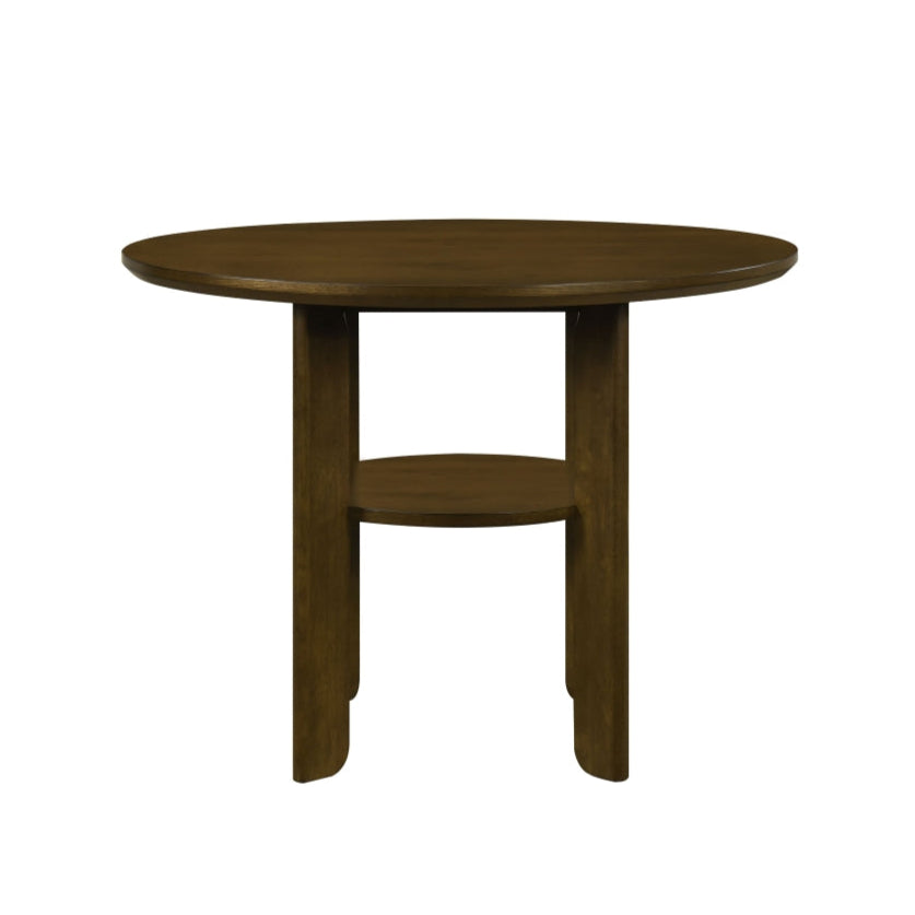 47.5" Round Counter Height Table by Homelegance - Brown