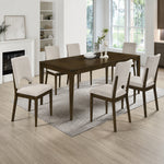 Windsor (7-Piece) Dining Table Set by Homelegance - Brown/White