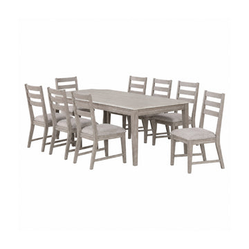 Odesa (7-Piece) Dining Table Set by Lifestyle - Gray