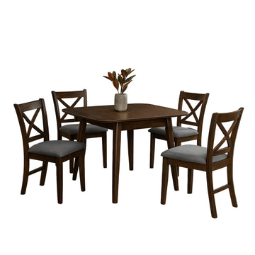 Belfast (5-Piece) Dining Set by Best Home - Brown