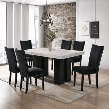 Finley (7-Piece) Dining Table Set by Best Home - Black/White