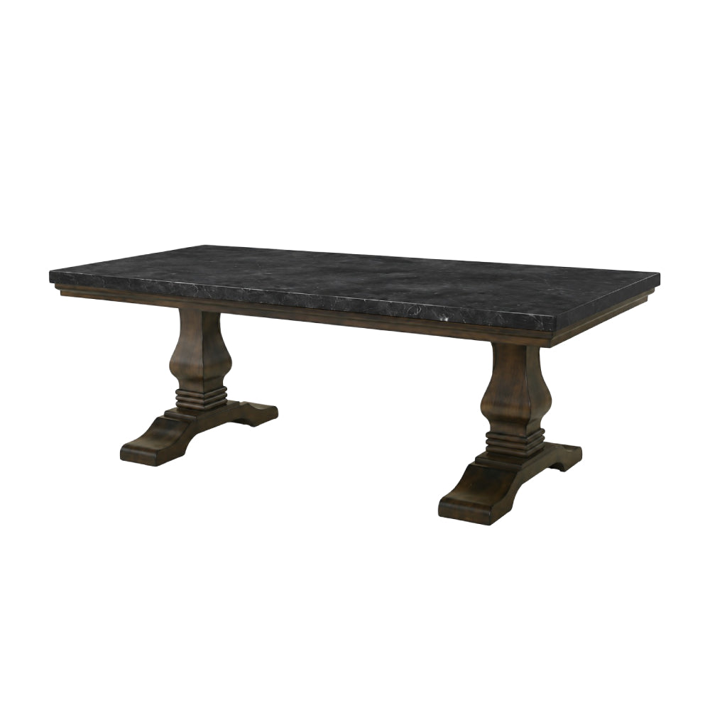 Mercury (7-Piece) Dining Table Set by Best Home - Gray/Black
