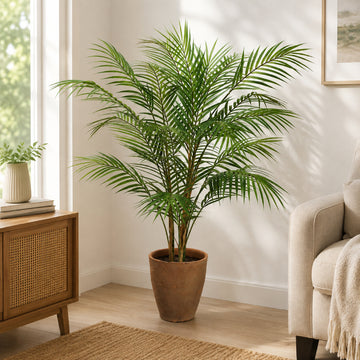 Palmera areca tropical Allstate Floral de 42" en maceta, color verde