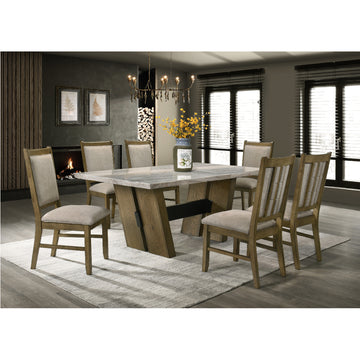 Mystique (7-Piece) Dining Table Set by Best Home - Brown