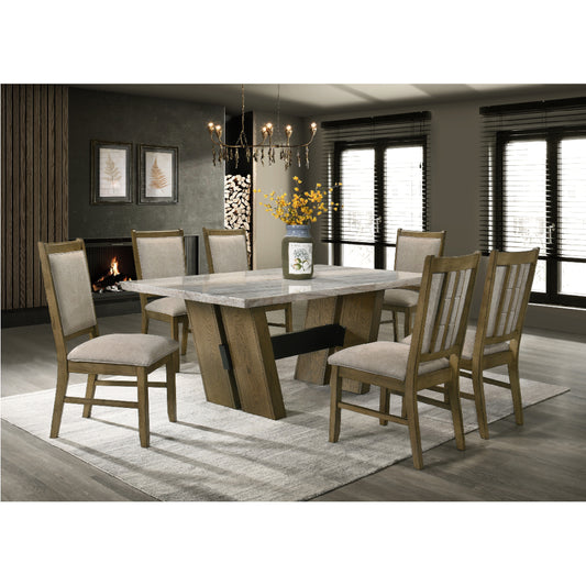 Mystique (7-Piece) Dining Table Set by Best Home - Brown