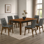 Oslo (7-Piece) Dining Table Set by Best Home - Brown/Gray