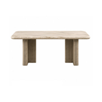 Palace (7-Piece) Dinner Table Set by Best Home - Beige/Gray