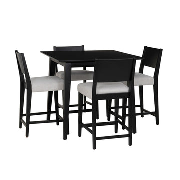 Cosgrove (5-Piece) Counter Height Dining Table Set by Linon Home Decor - Black/Gray