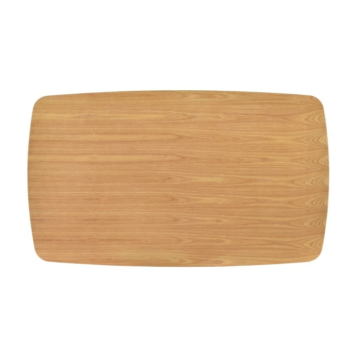 Opus Dining Table with 6 Ellie Chairs by Homelegance - Brown