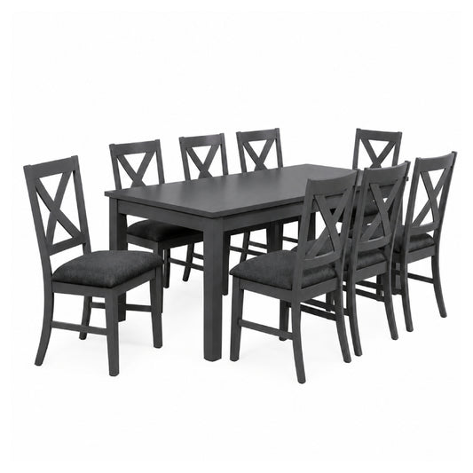 La Jolla (9-Piece) Dining Table Set by Best Home - Gray