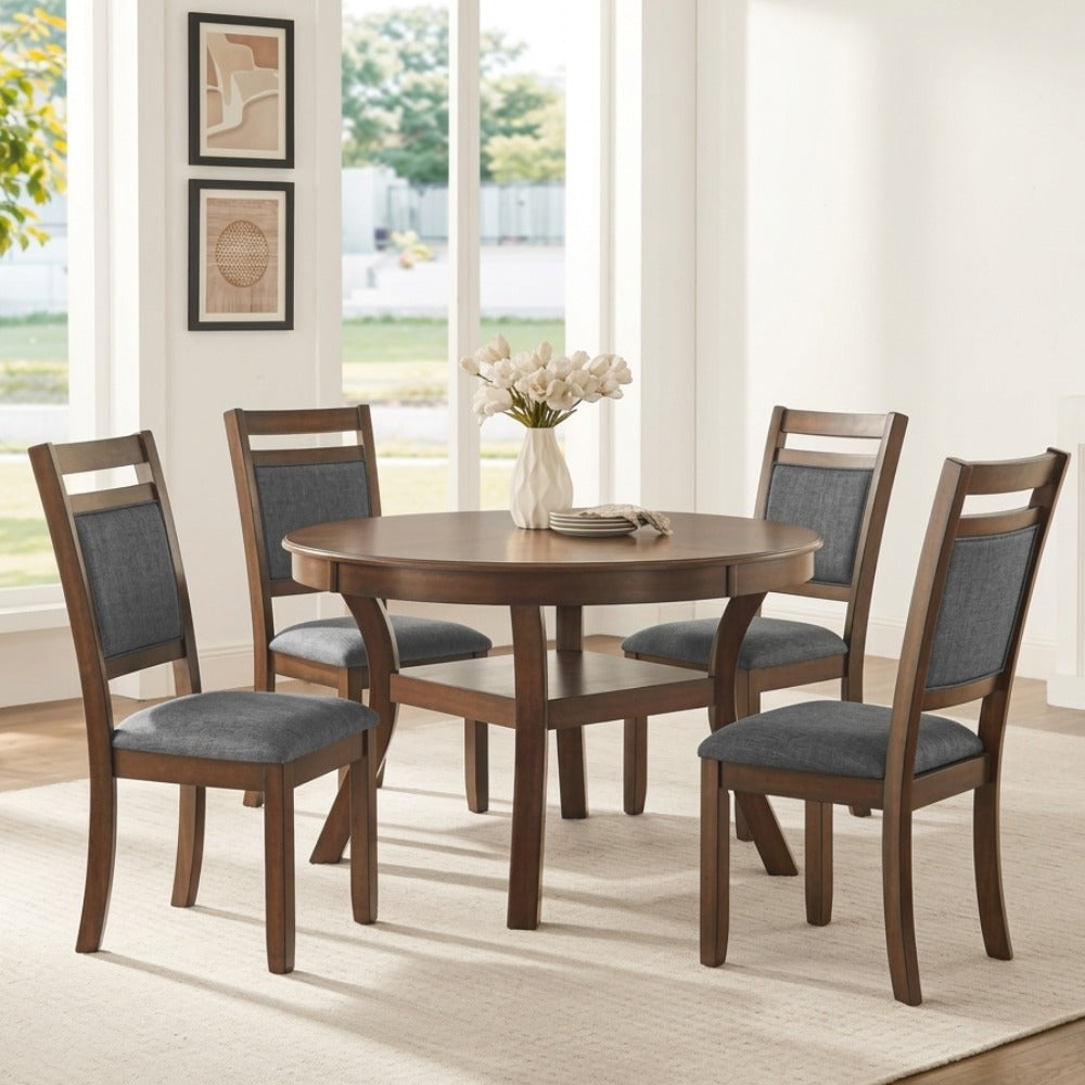 Pasadena (5-Piece) Dining Table Set by Vilo Home - Brown