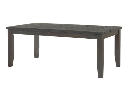 Mesa de comedor negra con encanto industrial