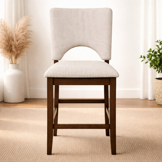 Windsor 41" Counter Height Chair (1-Piece) by Homelegance - Beige/Brown