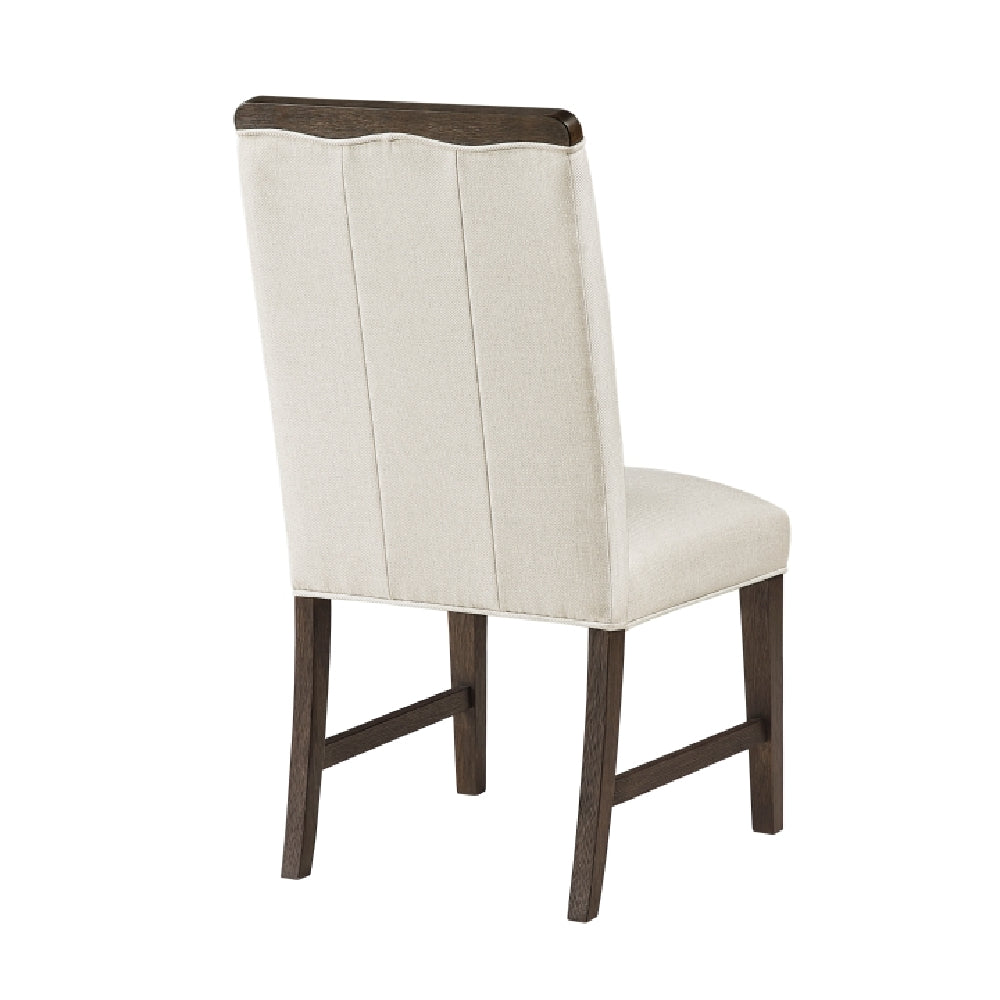 Nobel 38.5" Side Chair (1-Piece) by Homelegance - White/Brown