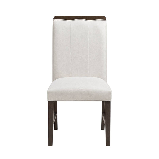 Nobel 38.5" Side Chair by Homelegance - White/Brown