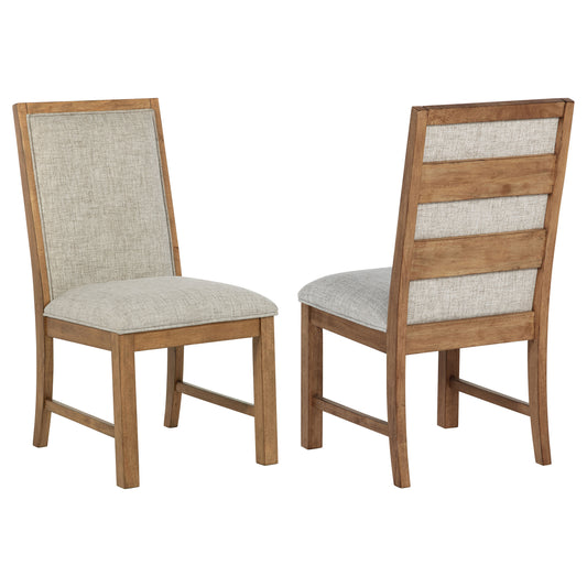 Bruner 19.50" Upholstered Side Chair (Set of 2) by Coaster - Brown
