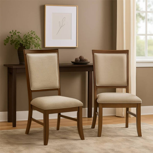 Phillipe 41" Side Chair by Elements (2-Pieces) - Brown/Gray
