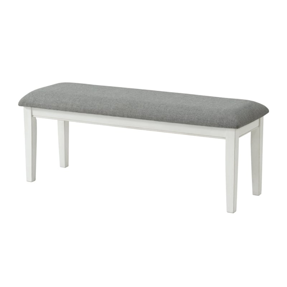 Del Mar Dining Bench (1-Piece) by Martin Svensson Home - Gray/White