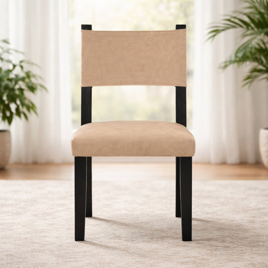 Aubrey Side Chair (1-Piece) by Steve Silver Company - Black/Brown