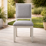 Canova 38" Side Chair (1-Piece) by Steve Silver Company - White/Gray