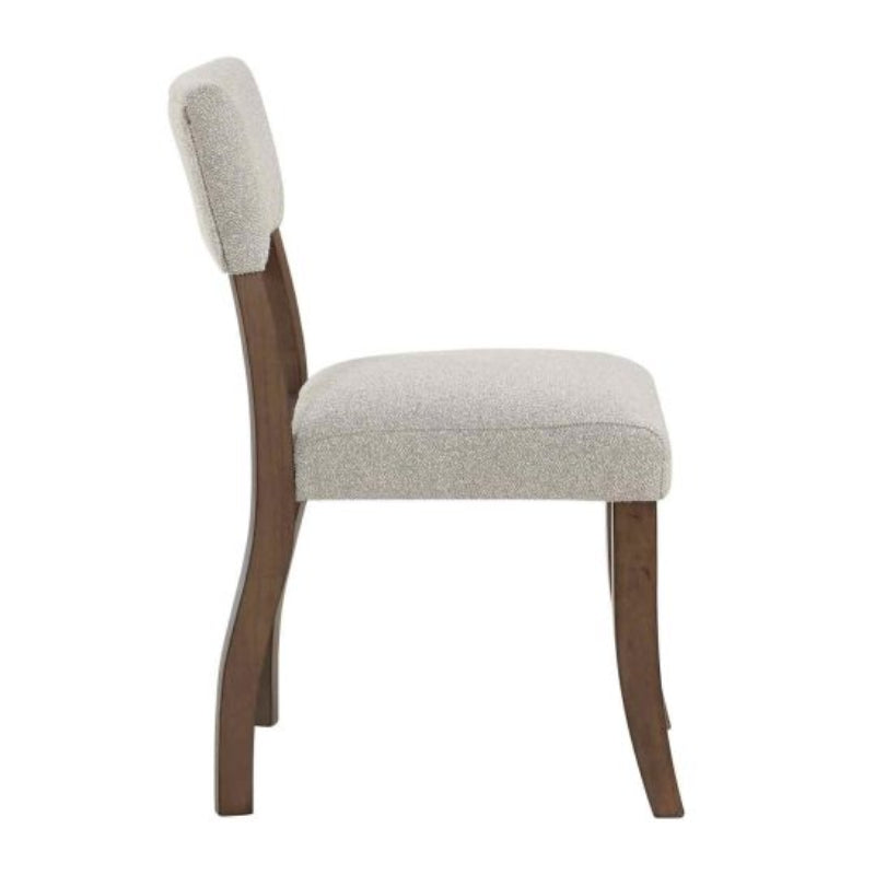 Wade 37" Side Chair by Steve Silver Company - Brown/White