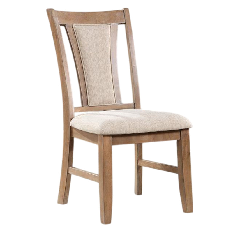 Upminster 18.5" Chair by Furniture of America - Brown/Beige