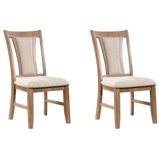 Upminster 18.5" Chair by Furniture of America - Brown/Beige