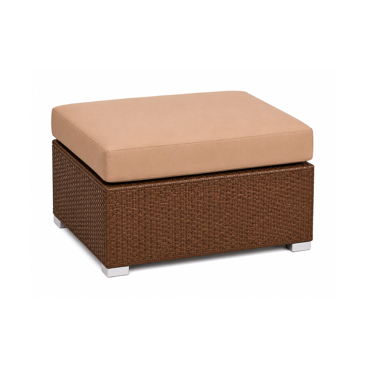 3-Piece Steel Sectional Sofa and Ottoman Set by Best Home