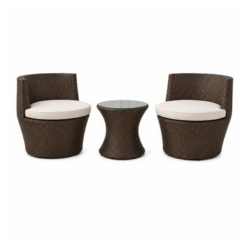 Juego de 3 piezas de patio de mimbre de Best Home
