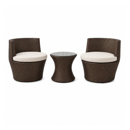 Wicker Patio 3-Piece Set by Best Home