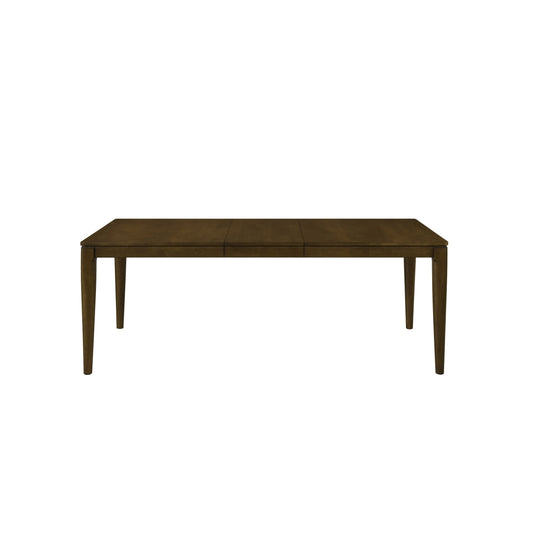 Dining Table with Self-Storing Leaf by Homelegance - Brown