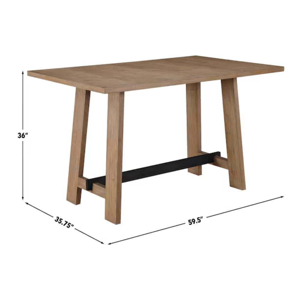 Aubrey Counter Height Dining Table by Steve Silver Company - Brown